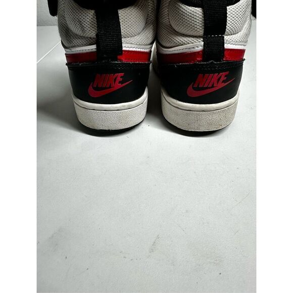 Nike Court Borough Mid 2 GS 'White Black University Red Size 5,5Y - Picture 3 of 8